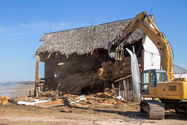 Barn Demolition in Norwalk
